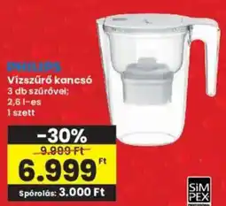 Interspar PHILIPS Vízszűrő kancsó ajánlat