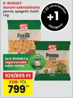 Interspar S-BUDGET durum száraztészta ajánlat
