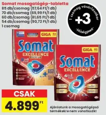 Interspar Somat mosogatógép-tabletta ajánlat