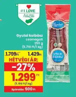 Interspar Gyulai kolbász ajánlat