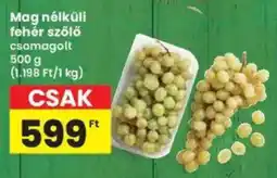 Interspar Mag nélküli fehér szőlő ajánlat