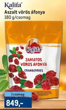 Metro Kalifa Aszalt vörös áfonya ajánlat