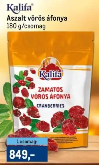 Metro Kalifa Aszalt vörös áfonya ajánlat