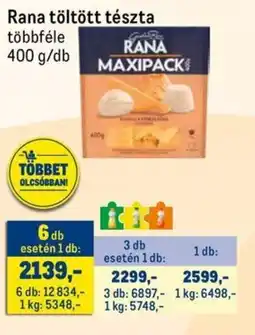 Metro Rana töltött tészta ajánlat