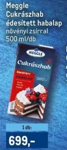 Metro Meggle Cukrászhab édesített habalap ajánlat