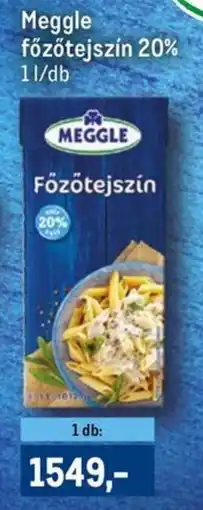 Metro Meggle főzőtejszín 20% ajánlat