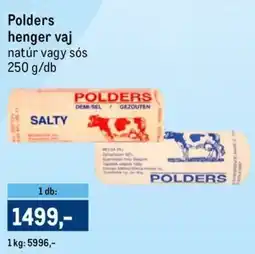 Metro Polders henger vaj ajánlat