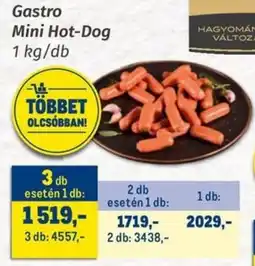 Metro Gastro Mini Hot-Dog ajánlat