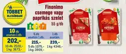 Metro Finonimo csemege, paprikás szelet ajánlat