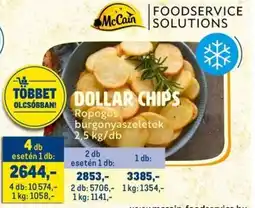 Metro Dollar Chips Ropogos burgonyaszeletek ajánlat