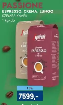 Metro Passione Espresso, Crema, Lungo szemes kávék ajánlat
