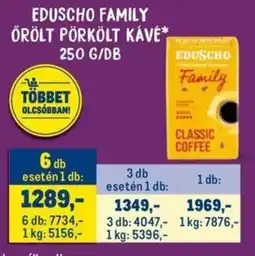 Metro Eduscho Family örölt pörkölt kávé ajánlat