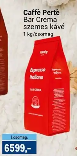 Metro Caffè Pertè Bar Crema szemes kávé ajánlat
