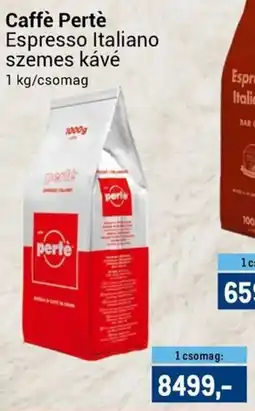 Metro Caffè Pertè Espresso Italiano szemes kávé ajánlat