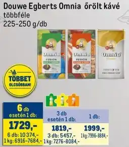 Metro Douwe Egberts Omnia őrölt kávé ajánlat