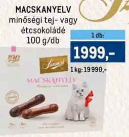 Metro Macskanyelv minőségi tej- vagy étcsokoládé ajánlat