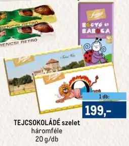 Metro Tejcsokoládé szelet háromféle ajánlat