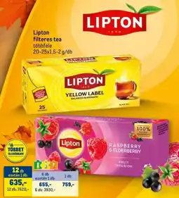 Metro Lipton filteres tea ajánlat