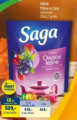 Metro SAGA filteres tea ajánlat