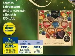 Metro Szamos Szívdesszert töltött marcipán válogatás ajánlat
