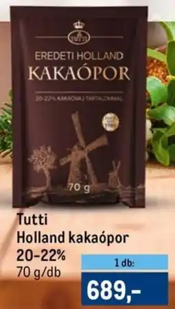 Metro Tutti Holland kakaópor 20-22% ajánlat
