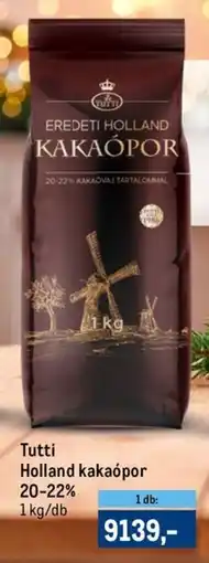 Metro Tutti Holland kakaópor 20-22% ajánlat