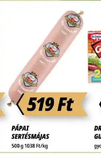 Príma PÁPAI SERTÉSMÁJAS ajánlat