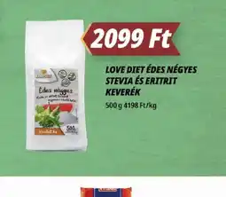 Príma LOVE DIET ÉDES NÉGYES STEVIA ÉS ERITRIT KEVERÉK ajánlat