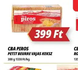 Príma CBA PIROS PETIT BEURRE VAJAS KEKSZ ajánlat