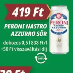 Príma PERONI NASTRO AZZURRO SÖR ajánlat