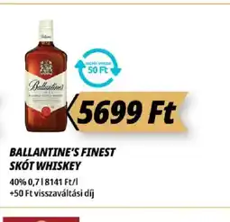 Príma BALLANTINE'S FINEST SKT WHISKEY ajánlat