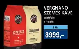 Metro Vergnano szemes kávé ajánlat