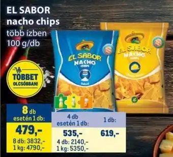 Metro EL SABOR nacho chips ajánlat