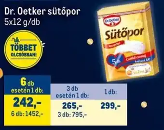 Metro Dr. Oetker sütőpor ajánlat