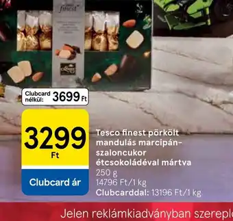 Tesco finest pörkölt mandulás marcipán-szaloncukor