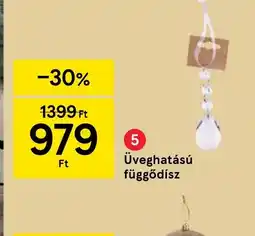 Tesco Üveghatású függődisz ajánlat