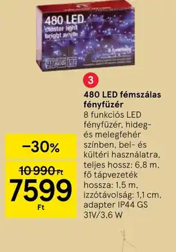 Tesco 480 LED fémszálas fényfüzér ajánlat
