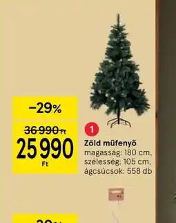 Tesco Zöld műfenyő ajánlat