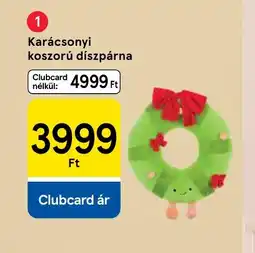Tesco Karácsonyi koszorú díszpárna ajánlat