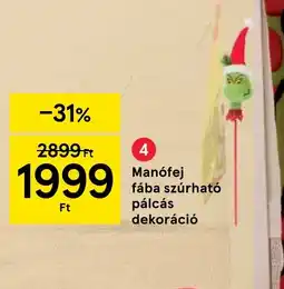 Tesco Manfej fába szúrhat pálcás dekoráci ajánlat