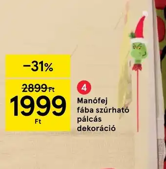 Tesco Manfej fába szúrhat pálcás dekoráci ajánlat