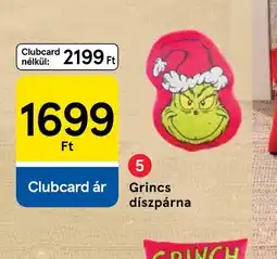Tesco Grincs díszpárna ajánlat