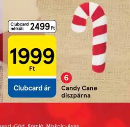 Tesco Candy Cane díszpárna ajánlat