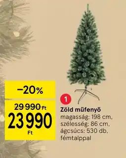 Tesco Zöld műfenyő ajánlat