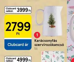 Tesco Karácsonyfás szervírozkancs ajánlat