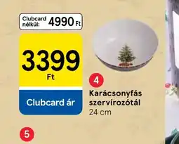 Tesco Karácsonyfás szervíroztál ajánlat