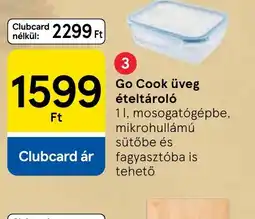 Tesco Go Cook üveg ételtárol ajánlat