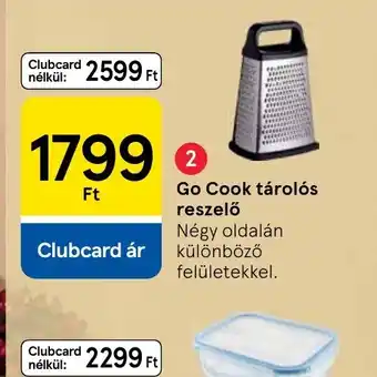 Tesco Go Cook tárols reszelő ajánlat