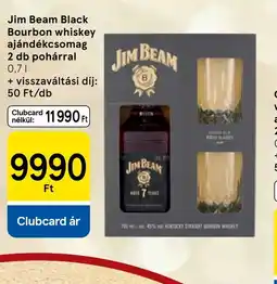 Tesco Jim Beam Black Bourbon whiskey ajándékcsomag ajánlat
