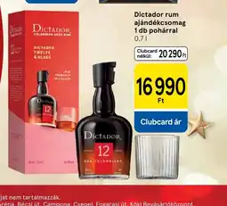 Tesco Dictador rum ajándékcsomag ajánlat